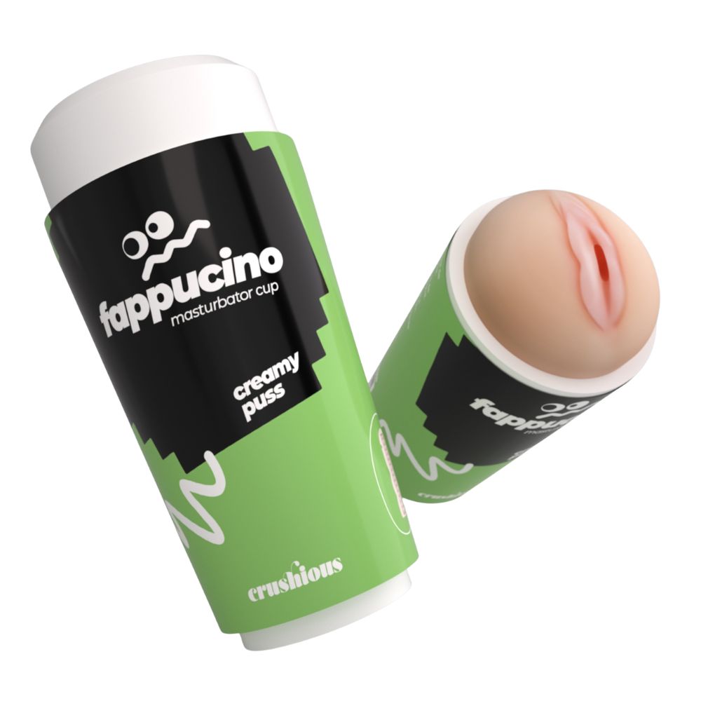 Мастурбатор-вагина Crushious Fappucino портативный, бежевый, 16 х 7 см (341801), zoom