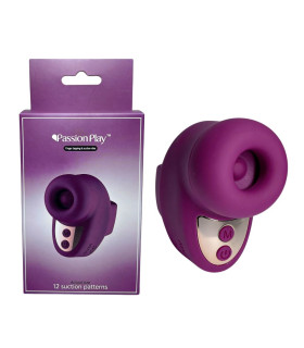 Вибратор на палец Passion Play в виде наушника, бордовый, 7,6 × 3,6 см - No Taboo