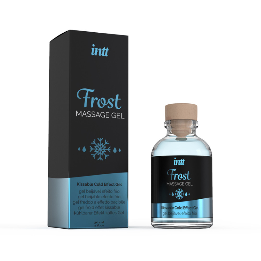 Массажный гель Intt Frost, 30 мл, со вкусом мяты и охлаждающим эффектом (40385), zoom