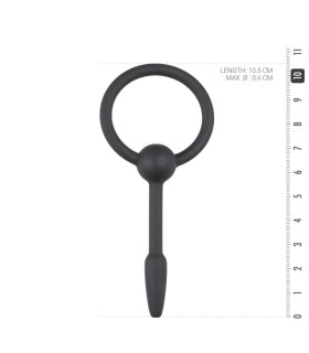 Маленький катетер Small Silicone Penis Plug With Pull Ring - No Taboo