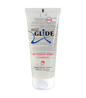 Лубрикант - Just Glide Strawberry, 200 мл - No Taboo