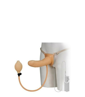 Страпон порожнистий (фаллопротез) з накачуванням і вібрацією RIDING DIXIE - No Taboo