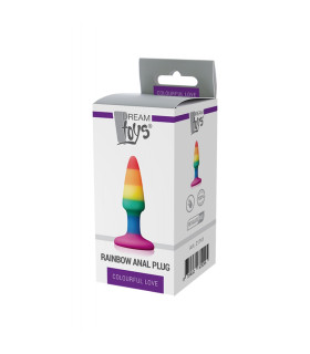 Анальная пробка Dream Toys разноцветная, 9 см х 2.5 см - No Taboo