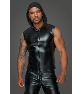 Жилетка виниловая с капюшоном от Noir Handmade M - No Taboo