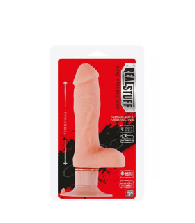 Вибратор на присоске REALSTUFF 7INCH VIBRATOR , FLESH - No Taboo