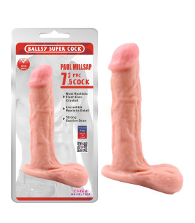 Фаллоимитатор с мошонкой, реалистичный Chisa Paul Millsap, 19 см - No Taboo