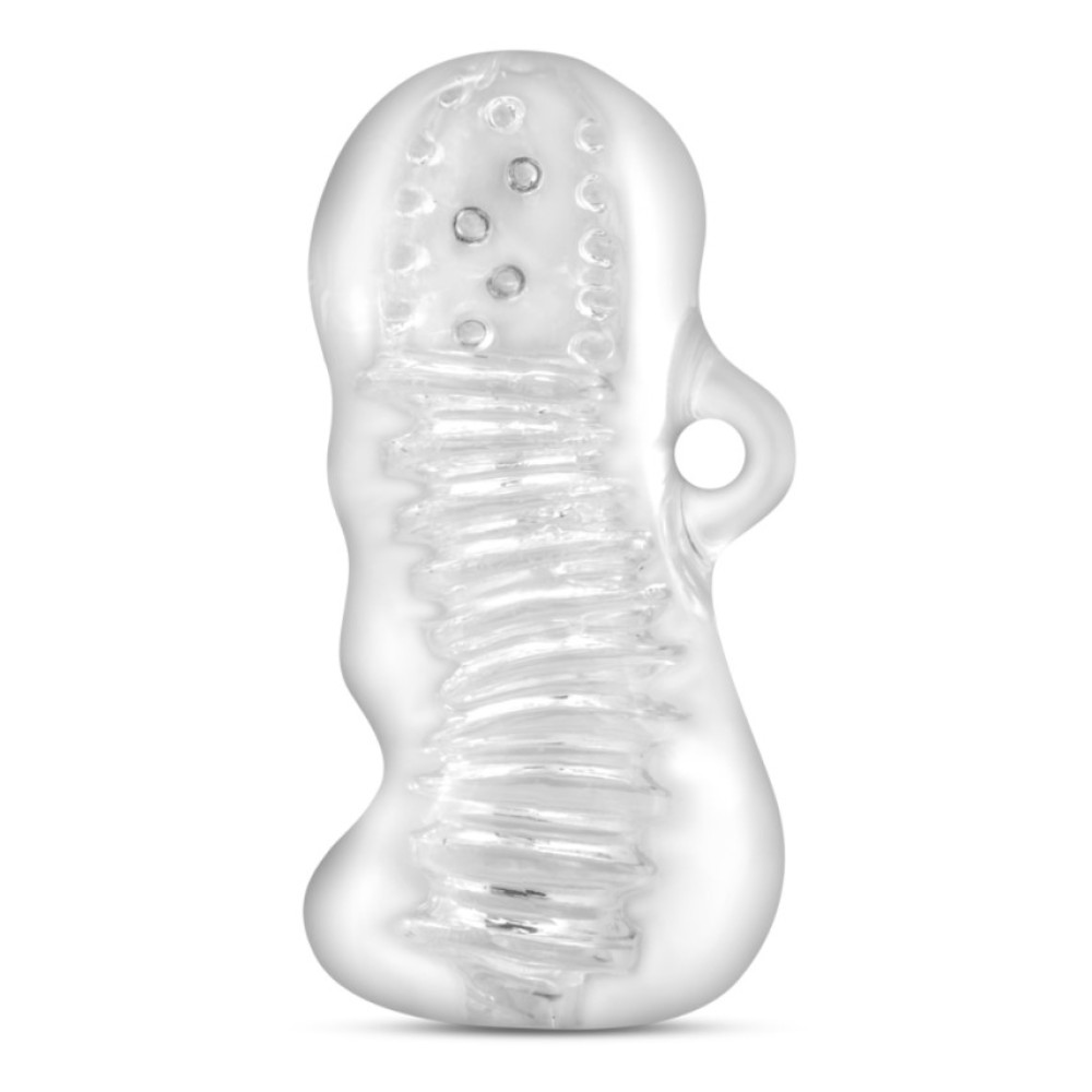 Мастурбатор рельефный Blush M for Men с ручкой, прозрачный, 11.4 х 5 см (40803), zoom