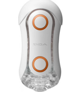 Мастурбатор со стимулирующими шариками белый Tenga - Flip Orb Masturbator Orange Crash - No Taboo