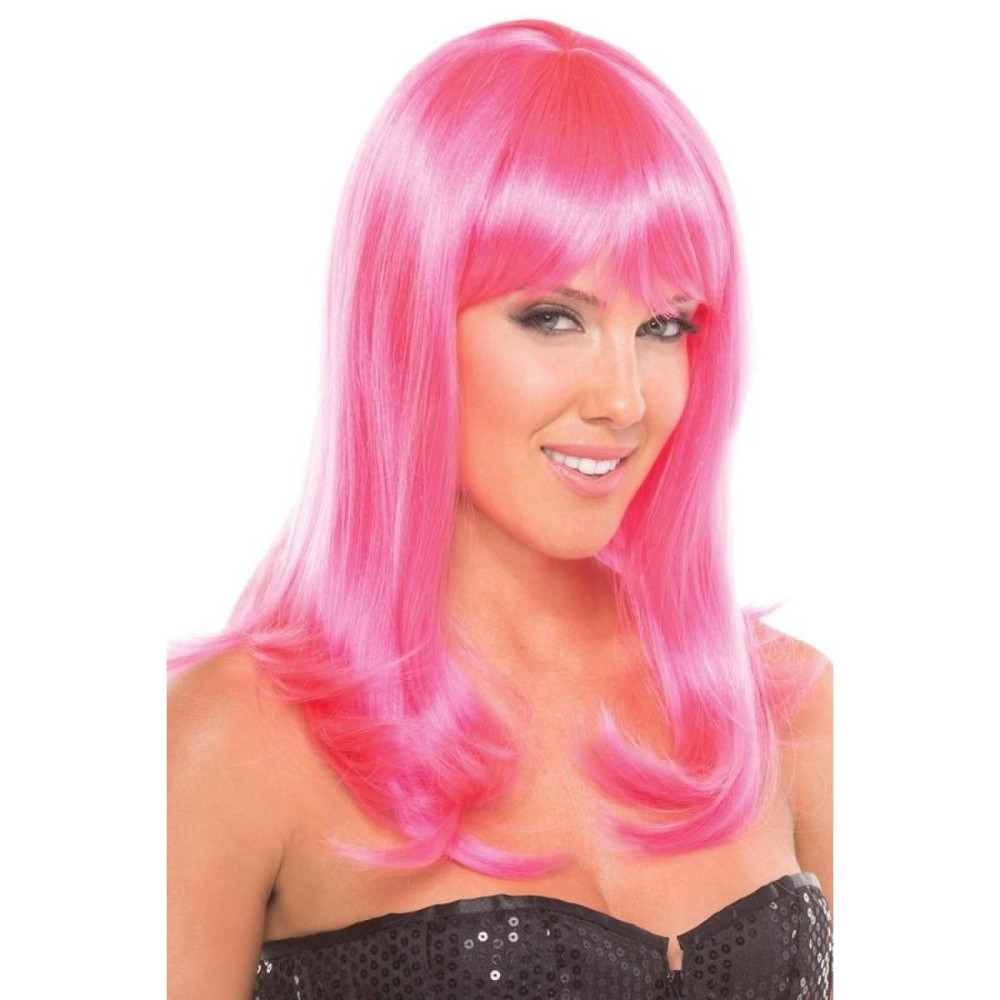 Перука з чубчиком Hollywood Wig, рожевий, 33 см (41385), zoom