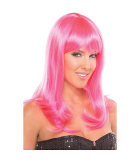 Перука з чубчиком Hollywood Wig, рожевий, 33 см - No Taboo