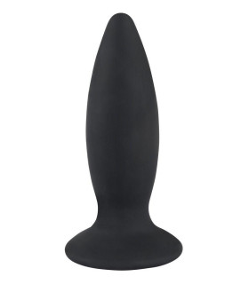 Анальная пробка с вибрацией, черная L - No Taboo