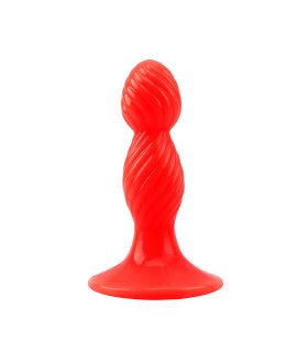 Набор анальных пробок Chisa Hotstorm ANAL WAVE PROBE KIT, красные, ребристые - No Taboo