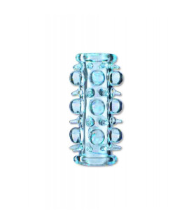 Насадка на член Stretchy Sleeve, блакитна, 7.1 см х 3 см - No Taboo