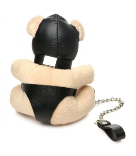Брелок плюшевый медвежонок БДСМ в маске, 9 см х 9 см - No Taboo