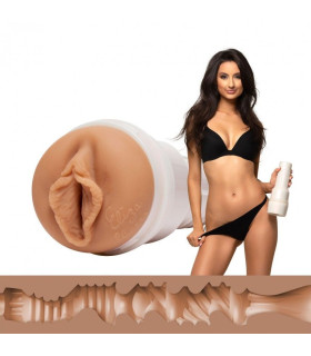 Мастурбатор вагина из киберкожи в колбе Fleshlight Girls Eliza Ibarra Ethereal, бежевый, 24.8 см - No Taboo