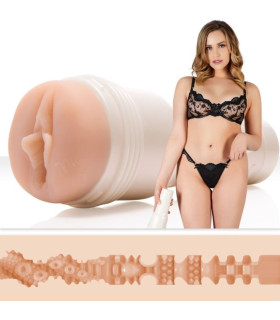 Мастурбатор вагіна з кібершкіри в колбі Fleshlight Girls Mia Malkova Lvl Up, бежевий, 24.8 см - No Taboo