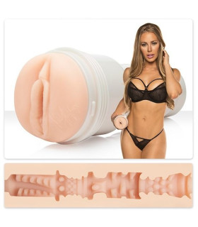 Мастурбатор вагина из киберкожи в колбе Fleshlight Girls Nicole Aniston Fit, бежевый, 24.8 см - No Taboo