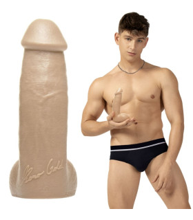 Фаллоимитатор реалистичный из силикона Fleshjack Boys Reno Gold Dildo, бежевый, 17.8 см х 4.6 см - No Taboo