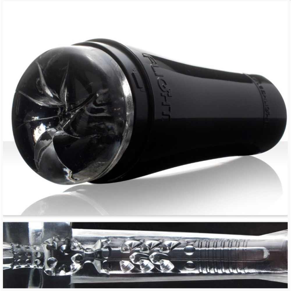 Мастурбатор хай-тек в колбе Flight Pilot Fleshligh, киберкожа, прозрачный, 25 х 9 см (217994), zoom