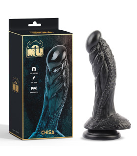 Фаллоимитатор в виде пришельца MU CHISA черный, 19 см х 4.3 см - No Taboo