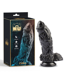  Фаллоимитатор рельефный Doombringer черный, 17.5 см x 5.5 см - No Taboo