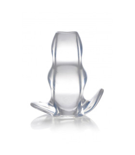 Анальная пробка туннель Master Series Clear View Hollow Anal Plug, прозрачная 13 х 4.3 см - No Taboo