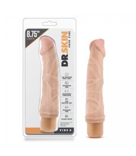 Реалистичный вибратор DR. SKIN VIBE 6 FLESH 20 22 x 4 см - No Taboo