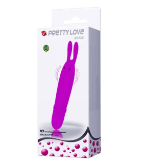 Мини-вибратор клиторальный Pretty Love Boyce, фиолетовый, 12.5 х 2.5 см - No Taboo