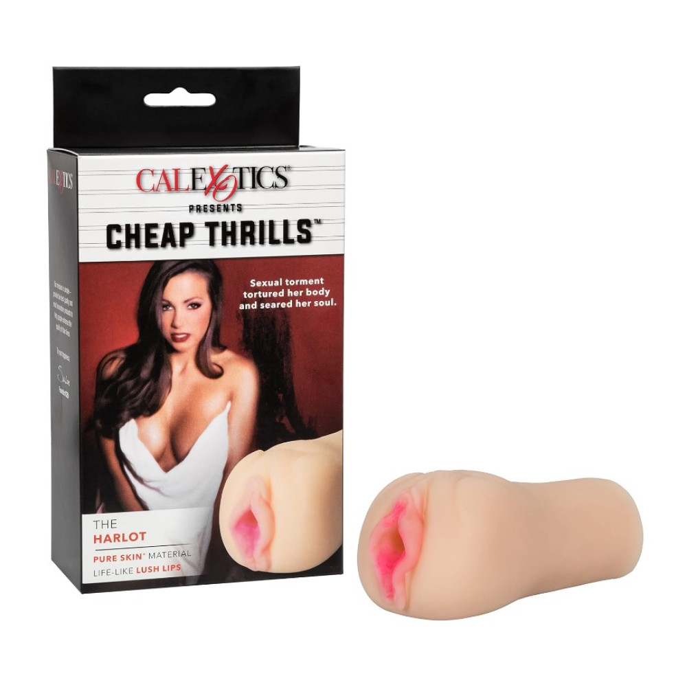 Мастурбатор вагина реалистичный California Exotics Cheap Thrills The Harlot, бежевый, 12 х 5.7 см (331828), zoom