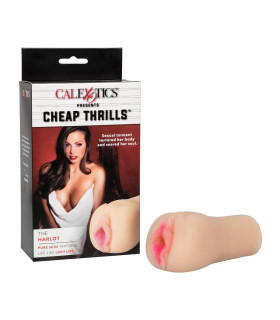 Мастурбатор вагина реалистичный California Exotics Cheap Thrills The Harlot, бежевый, 12 х 5.7 см - No Taboo