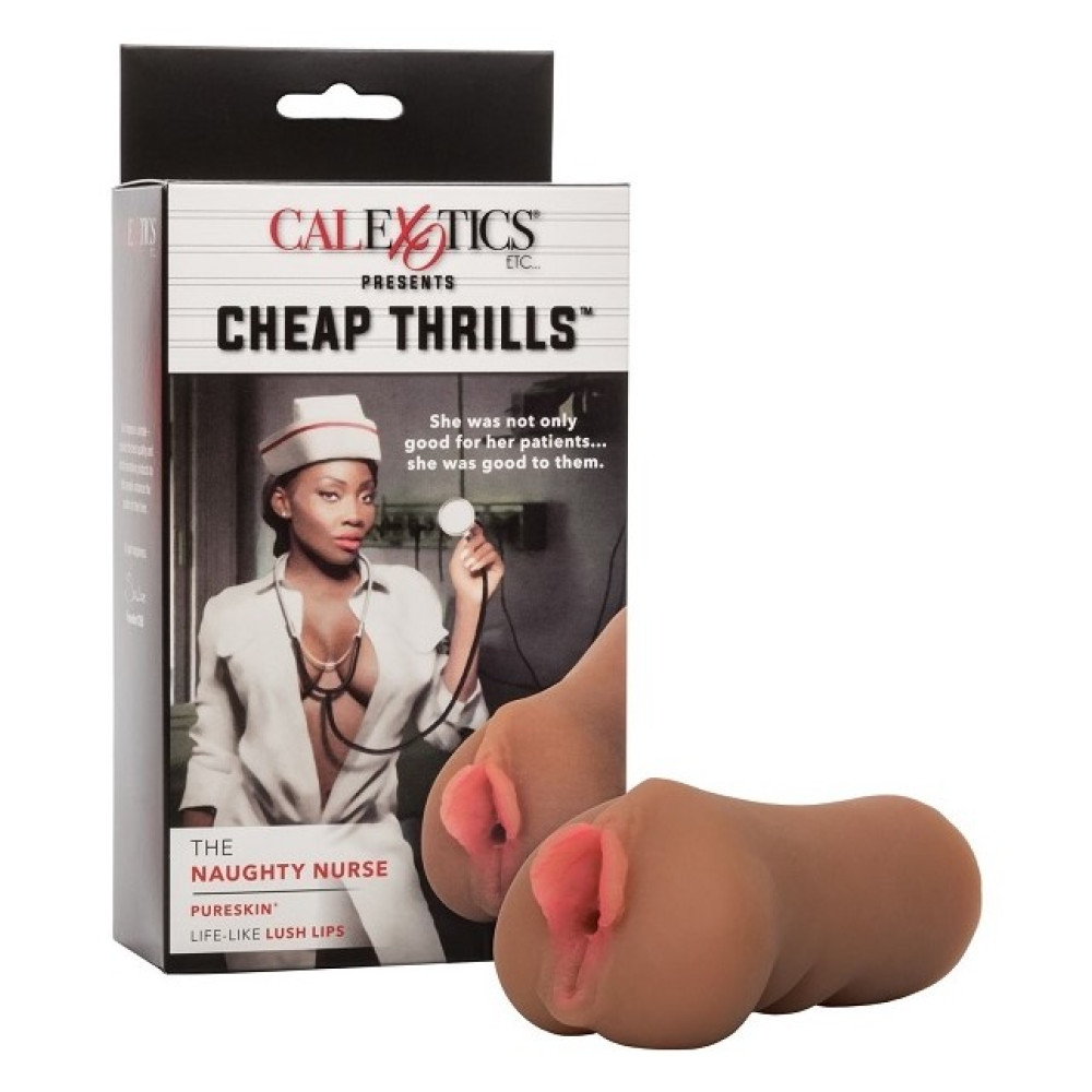 Мастурбатор вагина реалистичный California Exotics California Exotics Cheap Thrills Naughty Nurse, бежевая, 12 х 5.7 см (331854), zoom
