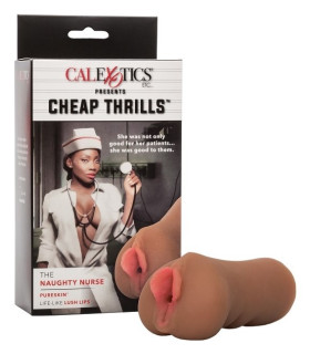 Мастурбатор вагина реалистичный California Exotics California Exotics Cheap Thrills Naughty Nurse, бежевая, 12 х 5.7 см - No Taboo
