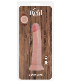 Фаллоимитатор реалистичный с присоской ToyJoy Deluxe Dual Density Dong, бежевый, 21 х 3.7 см - No Taboo