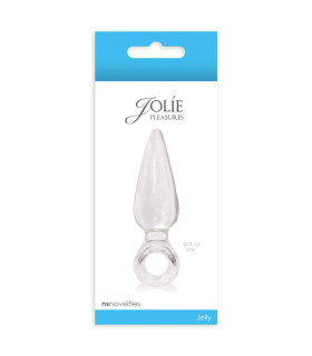 Анальная пробка мини NS Novelties Jolie Pleasures Jelly Plug Mini, прозрачная, 9 х 2.5 см - No Taboo