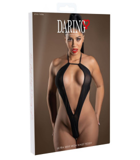 Боді прозоре з високою талією Daring Intimates Ultra Sexy High Waist Teddy, чорний, O/S - No Taboo