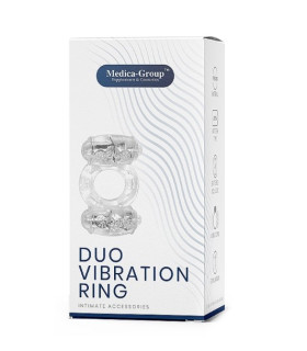 Двойное виброкольцо Medica Duo Vibration Ring, прозрачное - No Taboo
