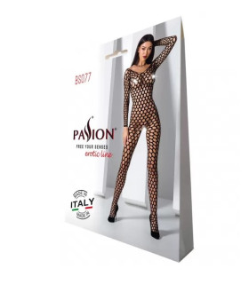 Комбінезон з інтимним вирізом Passion BS077, чорний, O/S - No Taboo