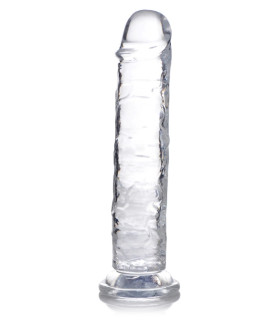 Фаллоимитатор на присоске Curvetoys C-Thru Dildo, прозрачный, 20 х 3.8 см - No Taboo