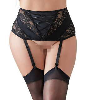 Пояс под чулки Cottelli Collection, черного цвета, размер XL - No Taboo