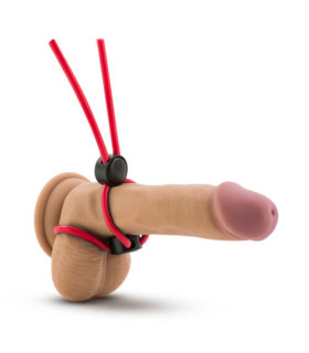 Ерекційне кільце-зашморг Stay Hard, подвійне, силіконове - No Taboo