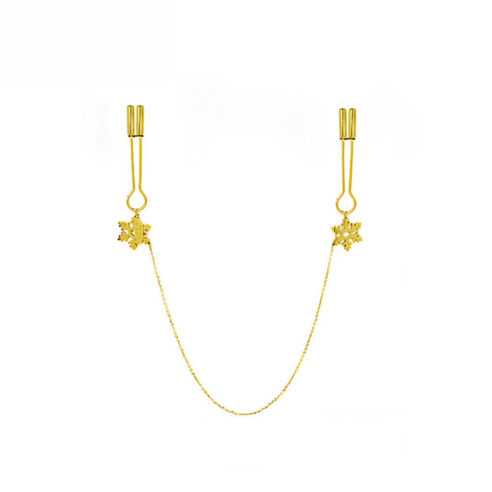 Затискачі на соски UPKO сніжинки (38337), zoom