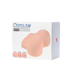 Мастурбатор полуторс Kokos Olivia Say из киберкожы, телесный - No Taboo