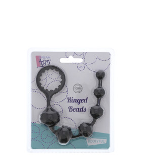 Анальная елочка силиконовая с кольцом, черная - No Taboo