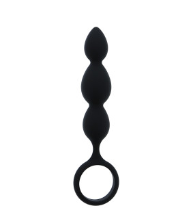Анальна ялинка з колечком, чорна - No Taboo