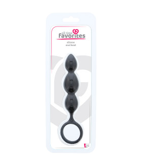 Анальна ялинка з колечком, чорна - No Taboo