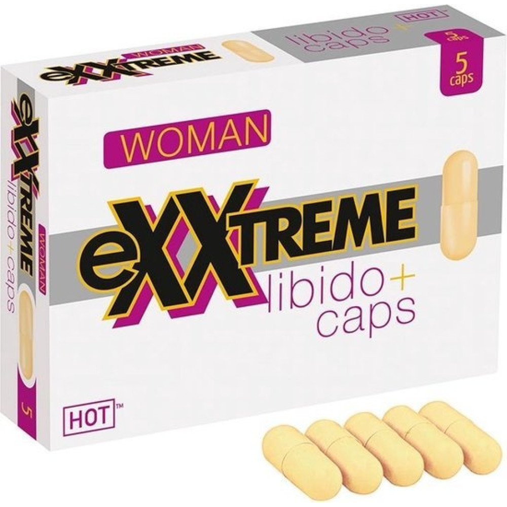 Капсули для жінок HOT eXXtreme для підвищення лібідо, 5 шт (39279), zoom