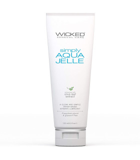 Лубрикант Wicked Simply Aqua Jelle на водной основе, 120 мл - No Taboo
