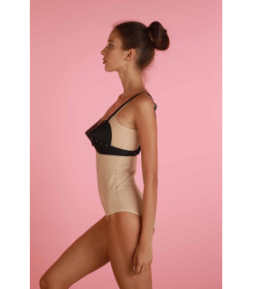 Бюстгальтер конический L27 Candy Hero, из натуральной кожи, ручная робота, черный, размер 44-48 - No Taboo