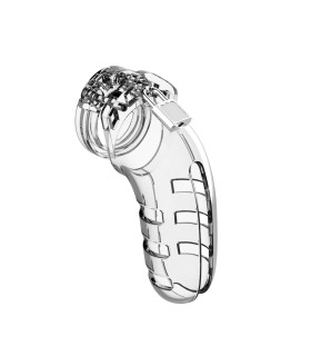 Чоловічий пояс вірності Man Cage № 6, 14 см, прозорий - No Taboo