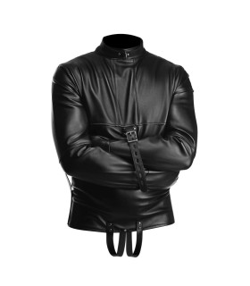 Смирительная рубашка Straight Jacket размер L, черная - No Taboo